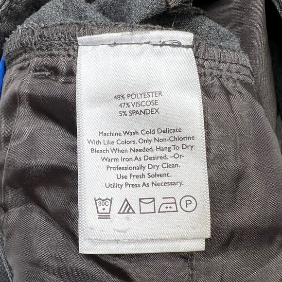 Eddie Bauer Travel Pants Straight Leg Mid Rise Curvy Trousers Gray Womens 2 - Picture 6 of 6